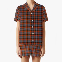 ScotsTee Shop Scottish Dalrymple of Castleton Ancient Women's Short Sleeve Short Set Tartan Pyjama Set