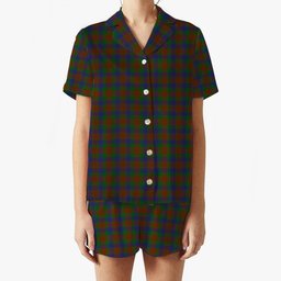 ScotsTee Shop Scottish Dogwood Women's Short Sleeve Short Set Tartan Pyjama Set