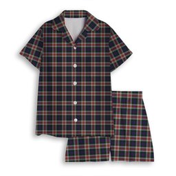 ScotsTee Shop Scottish Fraser Red Dress Women's Short Sleeve Short Set Tartan Pyjama Set