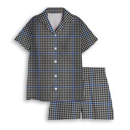 ScotsTee Shop Scottish Gladstone Modern Women's Short Sleeve Short Set Tartan Pyjama Set