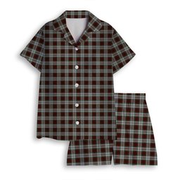 ScotsTee Shop Scottish Fraser Dress Women's Short Sleeve Short Set Tartan Pyjama Set