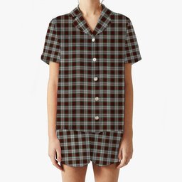 ScotsTee Shop Scottish Fraser Dress Women's Short Sleeve Short Set Tartan Pyjama Set