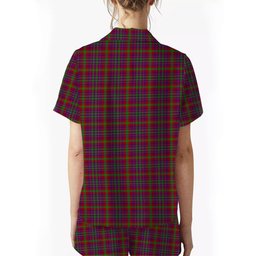ScotsTee Shop Scottish Fiddes Corrected Women's Short Sleeve Short Set Tartan Pyjama Set