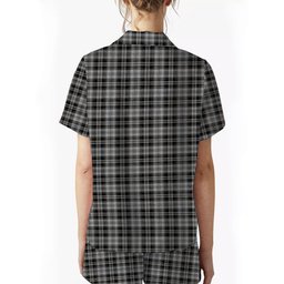 ScotsTee Shop Scottish Drummond Grey Ancient Women's Short Sleeve Short Set Tartan Pyjama Set