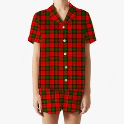 ScotsTee Shop Scottish Dunbar Modern Women's Short Sleeve Short Set Tartan Pyjama Set