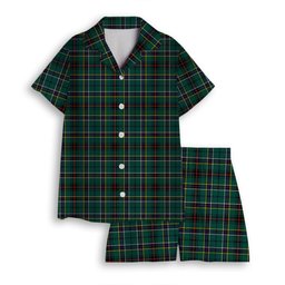 ScotsTee Shop Scottish Duncan of Sketraw Modern Women's Short Sleeve Short Set Tartan Pyjama Set