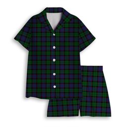 ScotsTee Shop Scottish Ferguson of Balquhidder Women's Short Sleeve Short Set Tartan Pyjama Set