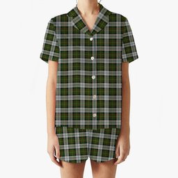 ScotsTee Shop Scottish Gillies Dress Green Women's Short Sleeve Short Set Tartan Pyjama Set