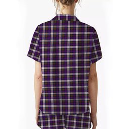 ScotsTee Shop Scottish Donald Dress Modern Women's Short Sleeve Short Set Tartan Pyjama Set