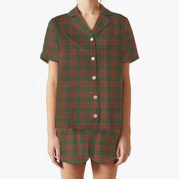 ScotsTee Shop Scottish Donald of Glencoe Ancient Women's Short Sleeve Short Set Tartan Pyjama Set