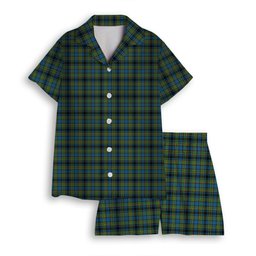 ScotsTee Shop Scottish Gillies Ancient Women's Short Sleeve Short Set Tartan Pyjama Set