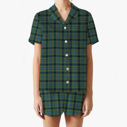 ScotsTee Shop Scottish Gillies Ancient Women's Short Sleeve Short Set Tartan Pyjama Set