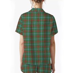 ScotsTee Shop Scottish Gayre Modern Women's Short Sleeve Short Set Tartan Pyjama Set