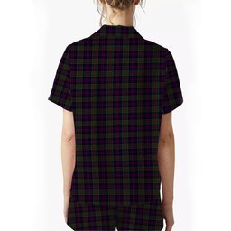 ScotsTee Shop Scottish Donald of Clan Ranald Women's Short Sleeve Short Set Tartan Pyjama Set