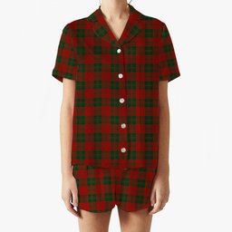 ScotsTee Shop Scottish Drummond 3 Women's Short Sleeve Short Set Tartan Pyjama Set