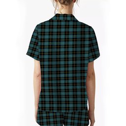 ScotsTee Shop Scottish Ewbank Ancient Clan Women's Short Sleeve Short Set Tartan Pyjama Set