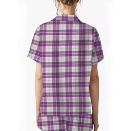 ScotsTee Shop Scottish Dunlop Dress Ancient Women's Short Sleeve Short Set Tartan Pyjama Set
