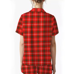 ScotsTee Shop Scottish Duke of Rothesay Modern Women's Short Sleeve Short Set Tartan Pyjama Set
