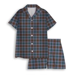 ScotsTee Shop Scottish Gayre Hunting Ancient Women's Short Sleeve Short Set Tartan Pyjama Set