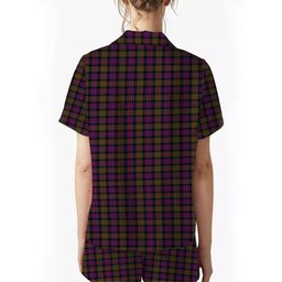 ScotsTee Shop Scottish Donald Modern Women's Short Sleeve Short Set Tartan Pyjama Set