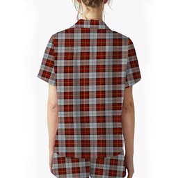 ScotsTee Shop Scottish Gillies Red Dress Women's Short Sleeve Short Set Tartan Pyjama Set
