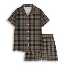 ScotsTee Shop Scottish Dundee 2003 Ancient Clan Women's Short Sleeve Short Set Tartan Pyjama Set