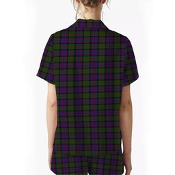 ScotsTee Shop Scottish Denovan The Lairdship of Women's Short Sleeve Short Set Tartan Pyjama Set