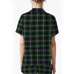 ScotsTee Shop Scottish Farquharson Dress Women's Short Sleeve Short Set Tartan Pyjama Set