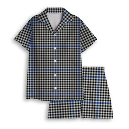 ScotsTee Shop Scottish Gladstanes Modern Women's Short Sleeve Short Set Tartan Pyjama Set