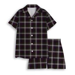 ScotsTee Shop Scottish Donald Dress Women's Short Sleeve Short Set Tartan Pyjama Set