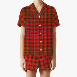 ScotsTee Shop Scottish Drummond of Perth Women's Short Sleeve Short Set Tartan Pyjama Set