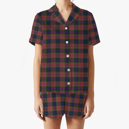 ScotsTee Shop Scottish Fraser of Boblainy Hugh Women's Short Sleeve Short Set Tartan Pyjama Set