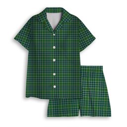 ScotsTee Shop Scottish Donald Lord of the Isles Hunting Ancient Women's Short Sleeve Short Set Tartan Pyjama Set