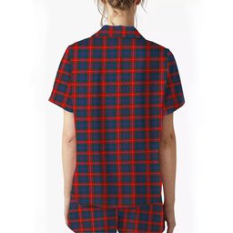 ScotsTee Shop Scottish Fraser of Lovat Modern Women's Short Sleeve Short Set Tartan Pyjama Set