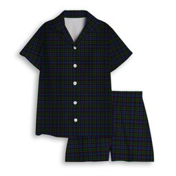 ScotsTee Shop Scottish Fletcher Women's Short Sleeve Short Set Tartan Pyjama Set