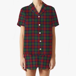 ScotsTee Shop Scottish Fraser of Altyre Modern Women's Short Sleeve Short Set Tartan Pyjama Set
