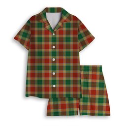 ScotsTee Shop Scottish Gibbs Ancient Women's Short Sleeve Short Set Tartan Pyjama Set
