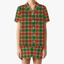 ScotsTee Shop Scottish Gibbs Ancient Women's Short Sleeve Short Set Tartan Pyjama Set
