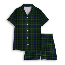 ScotsTee Shop Scottish Lloyd of Dolobran Women's Short Sleeve Short Set Tartan Pyjama Set