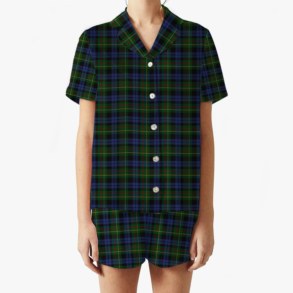 ScotsTee Shop Scottish Gow Hunting 2 Women's Short Sleeve Short Set Tartan Pyjama Set