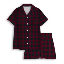 ScotsTee Shop Scottish Lindsay Women's Short Sleeve Short Set Tartan Pyjama Set