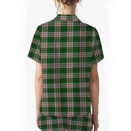 ScotsTee Shop Scottish MacDiarmid Dress Women's Short Sleeve Short Set Tartan Pyjama Set
