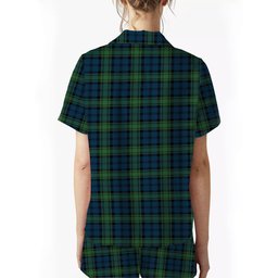 ScotsTee Shop Scottish Kerr Hunting Modern Women's Short Sleeve Short Set Tartan Pyjama Set