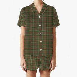 ScotsTee Shop Scottish Scott Brown Hunting Ancient Women's Short Sleeve Short Set Tartan Pyjama Set
