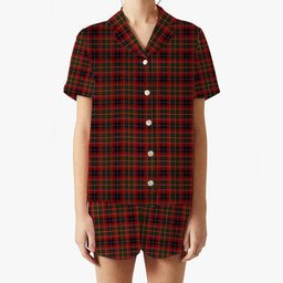 ScotsTee Shop Scottish Innes of Moray Women's Short Sleeve Short Set Tartan Pyjama Set