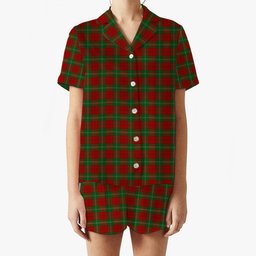 ScotsTee Shop Scottish Lennox Women's Short Sleeve Short Set Tartan Pyjama Set