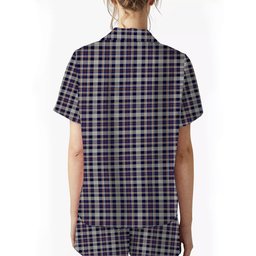 ScotsTee Shop Scottish Rutherford Simon Travis Alan Women's Short Sleeve Short Set Tartan Pyjama Set