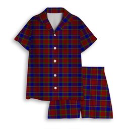 ScotsTee Shop Scottish Mair Women's Short Sleeve Short Set Tartan Pyjama Set