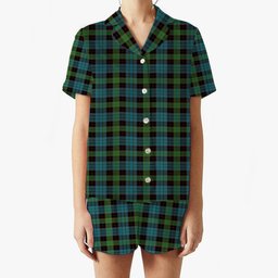 ScotsTee Shop Scottish Stewart Old Ancient Clan Women's Short Sleeve Short Set Tartan Pyjama Set