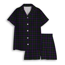 ScotsTee Shop Scottish MacCallum of Berwick Women's Short Sleeve Short Set Tartan Pyjama Set